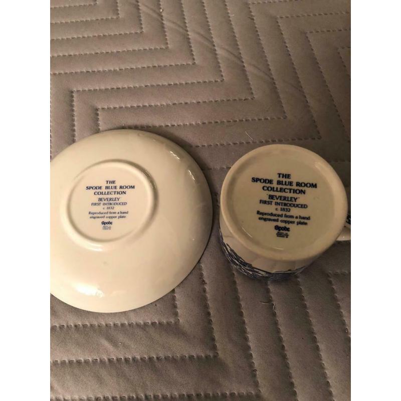 Spode Blue Room Collection coffee cup and saucer