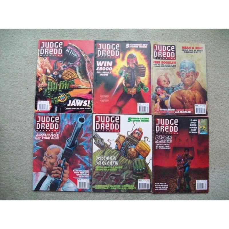 22 Judge Dredd comic magazines