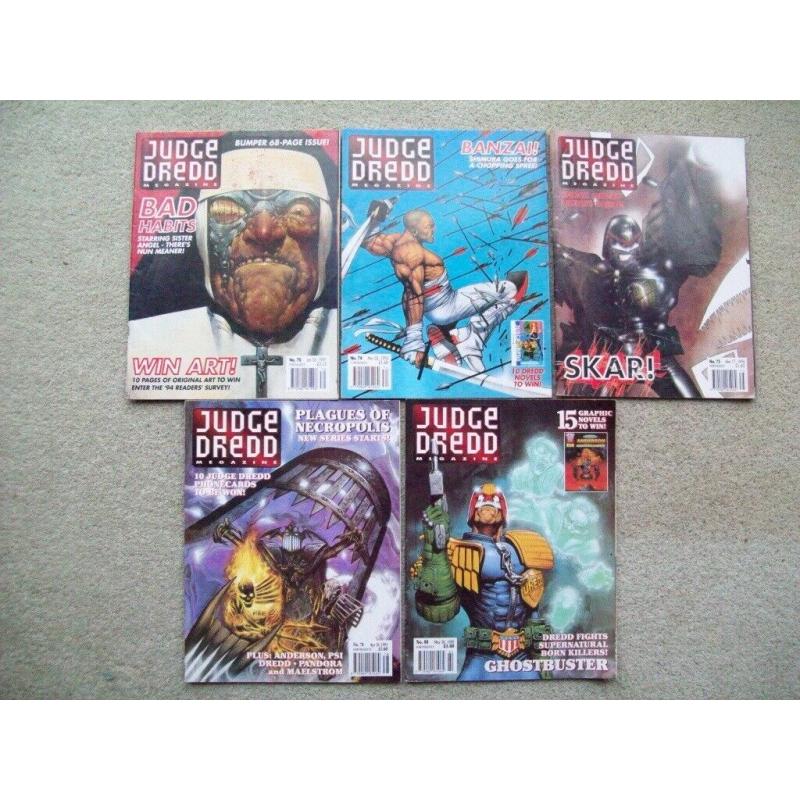 22 Judge Dredd comic magazines