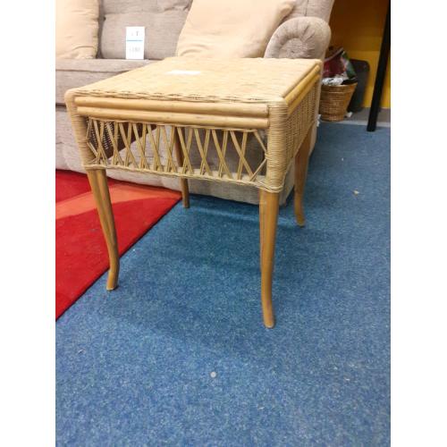 Wicker side table