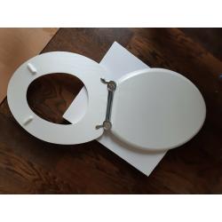 Heritage White Ash Standard brand new WC Seat and Cover with Chrome Hinge FWA101.