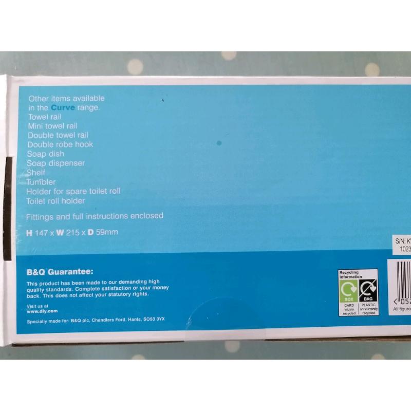 B&Q towel holder, new in box
