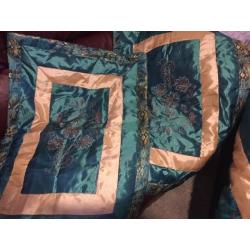 King Size Green Bed Set