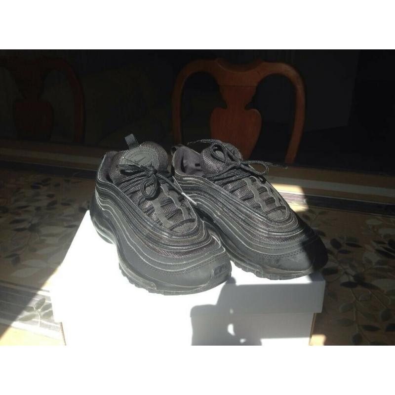 Nike Junior Air Max 97 Trainers Black Size 4.5 UK