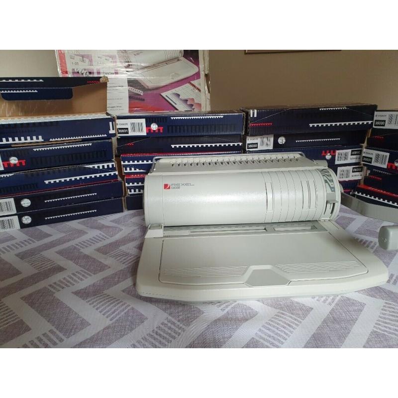 Rexel Office Comb Binder (CB350) and 20 boxes of binding combs